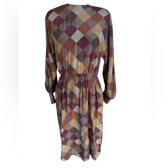 1980s designer‎ Adele Simpson 100% Silk Career Dress - Picture 1 of 7